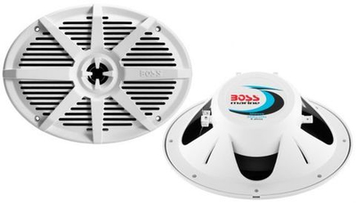 Динамики 350W 6"x9" 2-х полосные, встраиваемые, 2шт., белый