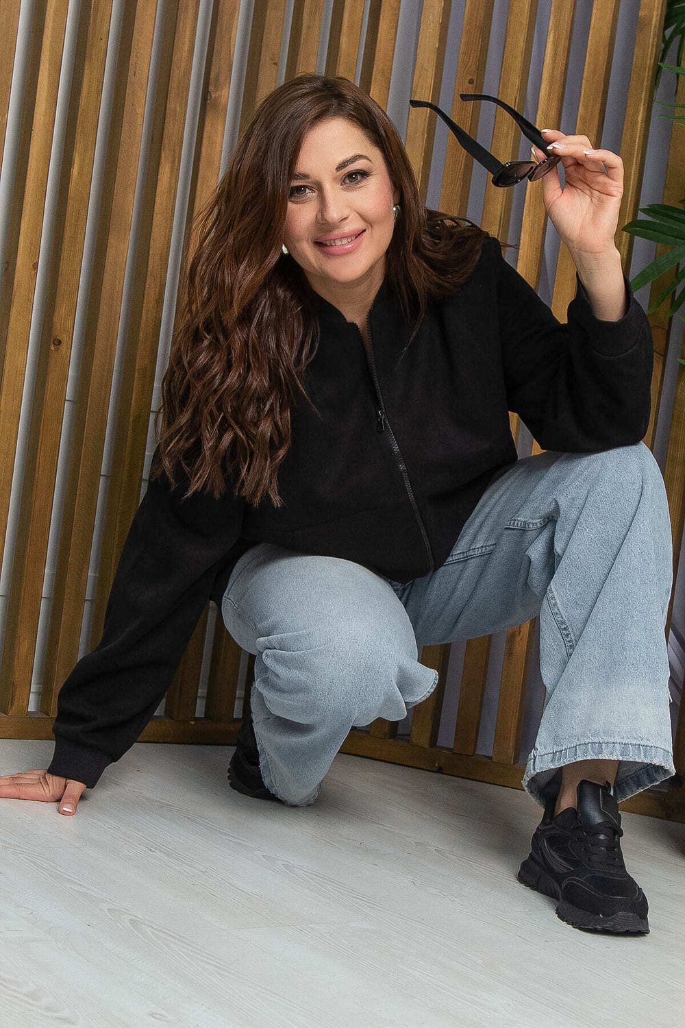 Бомбер Моя судьба (черный) Б13293-13М LT Collection