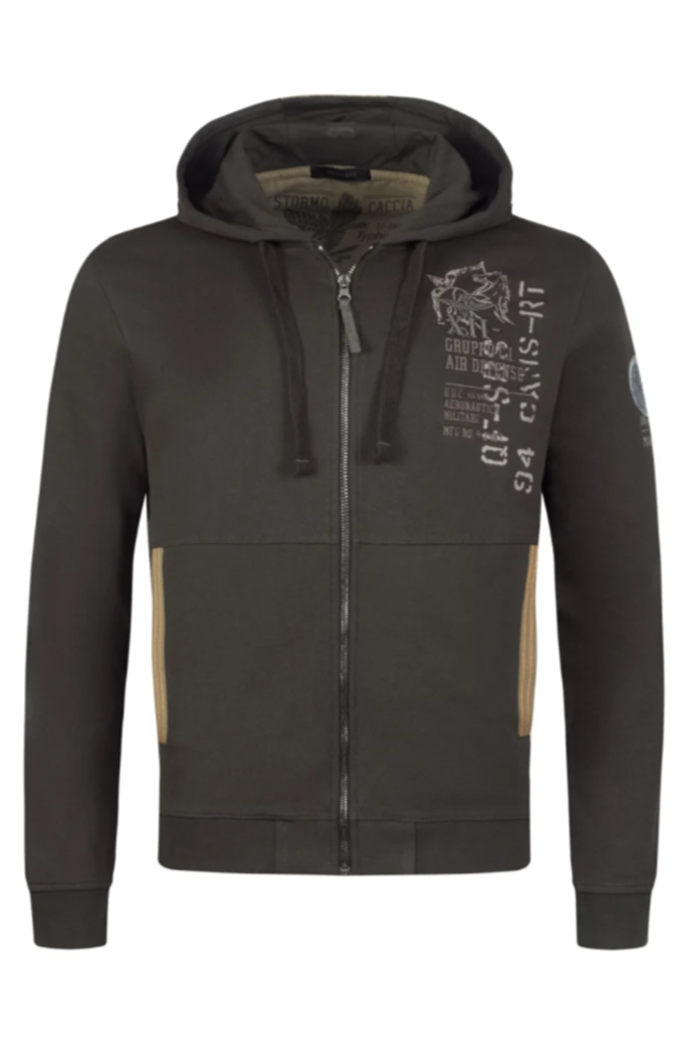 Толстовка на молнии с капюшоном