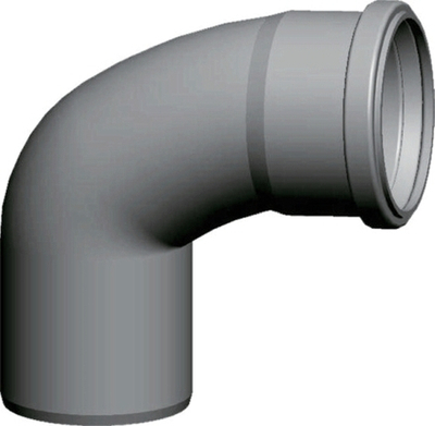 Wolf Дымоход Отвод для дымохода DN80 87°, из полипропилена