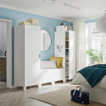 Платяной шкаф - PLATSA/FONNES/IKEA/ ПЛАТСА/ФОННЕС ИКЕА,240x57x191 см, белый