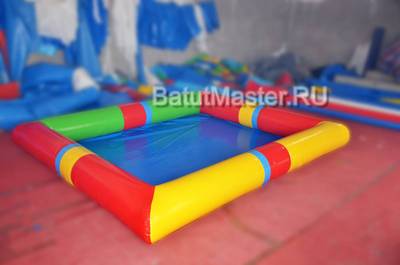 Бизнес-набор: Бассейн 6*6 м (1 шт), Водный шар ТПУ (3 шт), насос (1 шт)