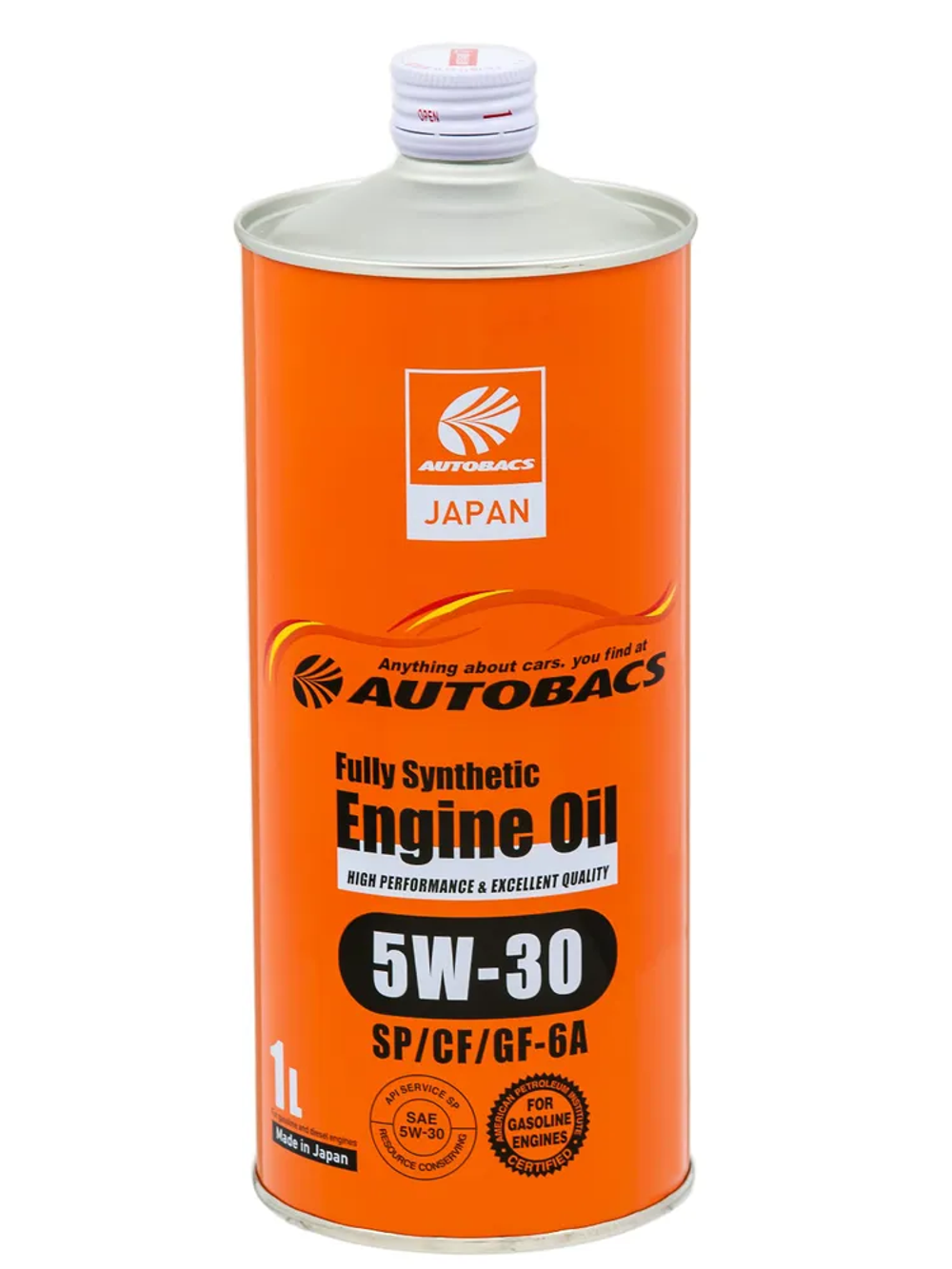 Моторное масло Autobacs Engine Oil 5W-30, SP/GF-6A, синтетическое, 1 л