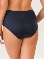 Высокие трусы-слипы из жаккарда (Размер: 52) (Цвет: пудровый)