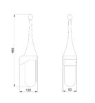 Ёршик туалетный настенный ABS BLACK 09109.N чёрный