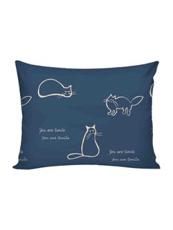 Постельное белье перкаль Сказка "Котики" 1,5-сп Наволочка 50х70 см 1 шт Простынь на резинке 90x200 см Пододеяльник 145x215 см