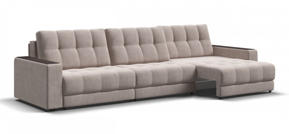 Диван Босс Гранд Велюр Монолит латте