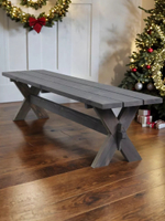 Деревянная скамейка Ойвинд садовая, графит