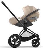 Коляска 3 в 1 Cybex Priam IV Matt Black complete и автокресло Cloud T i-Size Cozy Beige Plus Off White