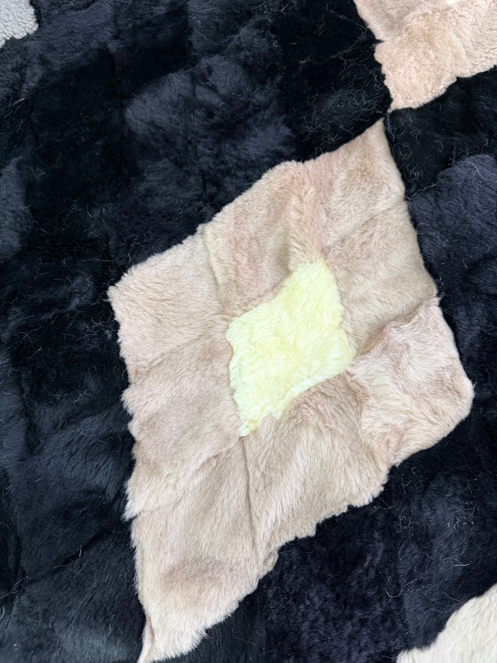 Покрывало меховое ковер из шкуры овчины