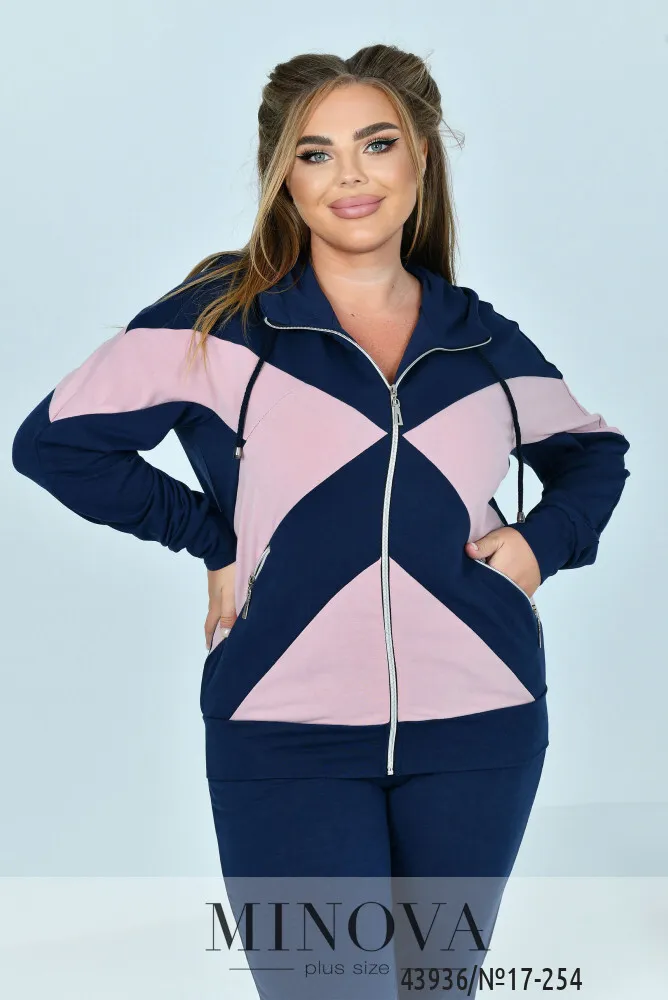 Костюм 17-254-синий-пудра Minova