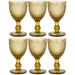 НАБОР БОКАЛОВ ДЛЯ ВИНА "ГРАНАТ" 6ШТ. СЕРИЯ "MUZA COLOR" 300МЛ. / В=17 СМ (КОР=4НАБ.)