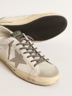 Men's Super Star LTD with croc-print star and green heel tab