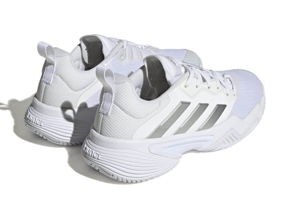 Женские Кроссовки теннисные Adidas Barricade W - footwear white/silver metallic/grey one