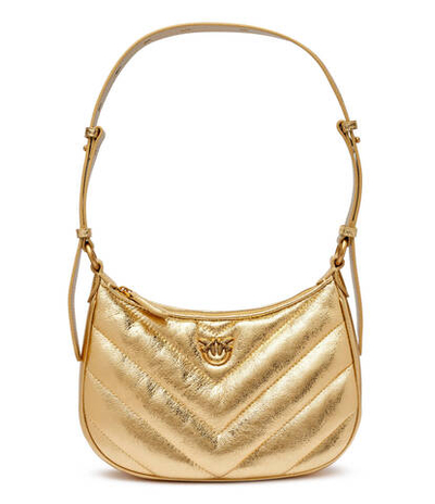 Кожаная сумка хобо HALF MOON MINI Pinko - золотой(102790 A1RO)