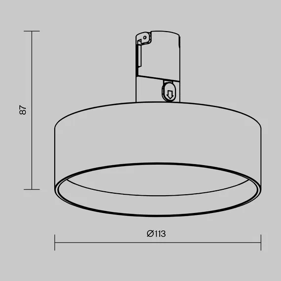Трековый светильник Зон / Zon 3000К 12Вт 100° Technical tr204-1-12w3k-b