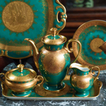 Кофейный сервиз на 6 персон «Богемский изумруд»