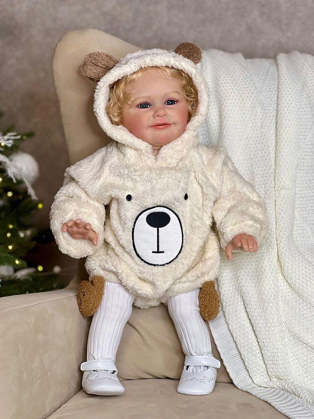 Кукла Реборн мягконабивная 60см в пакете (FA-585)