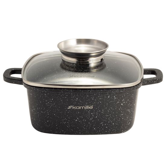 Набор посуды 6 предметов с прихватками Kamille KM 4435 из литого алюминия