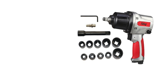 Гайковерт 1/2", 880Nm (набор головок,кейс) Fubag