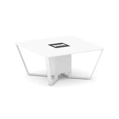 Steel Meet Стол переговорный квадратный KMK-PR.B.SP-08 Белый Бриллиант/Графит Глянец/Металл Белый 16