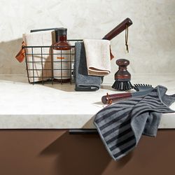 Набор салфеток двухсторонних для сильных загрязнений Cozy Clean, 30х30 см, темно-серые, 2 шт.