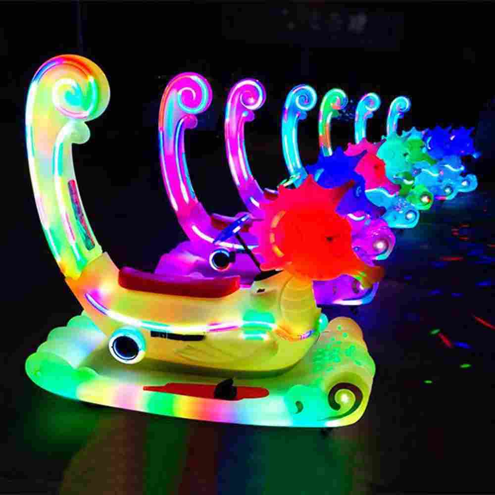 Парковый электромобиль «Морской конек», розовый