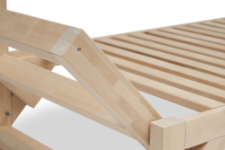 Диван кушетка Элиза, рогожка, жёлтый