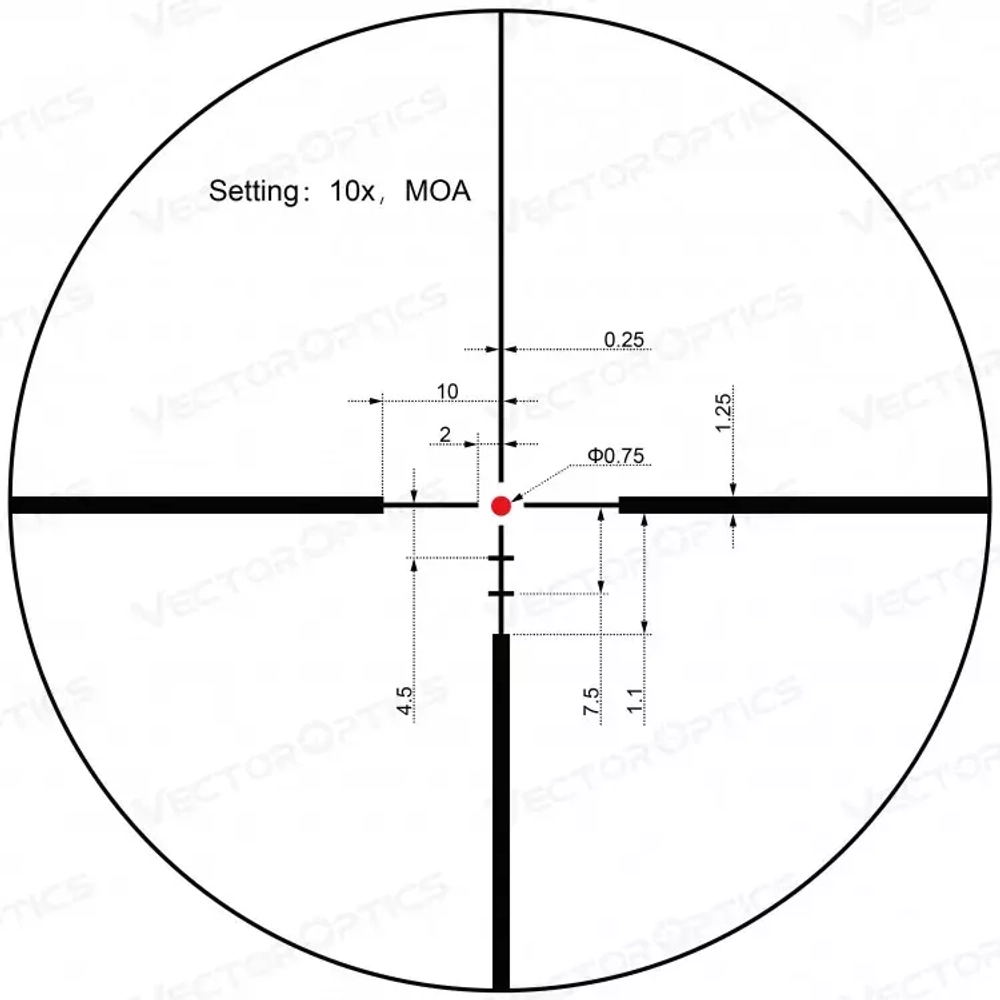 Прицел Vector Optics Continental X8 2-16x44 SFP Hunting ED - фото 12