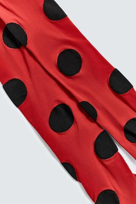ZARA HARRY LAMBERT X DISNEY КОЛГОТКИ В ГОРОХ, КРАСНЫЙ