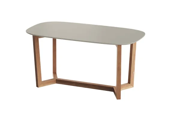 Стол обеденный Cross 2 160*85 см (серо-бежевый, бук)