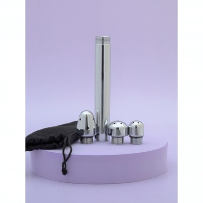 Анальный душ Onjoy для подготовки к сексу (Цвет: серебряный)