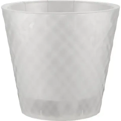 Горшок для цветов InGreen Manhattan Orchid D160мм, 1,6 л c дренажной вставкой, прозрачный