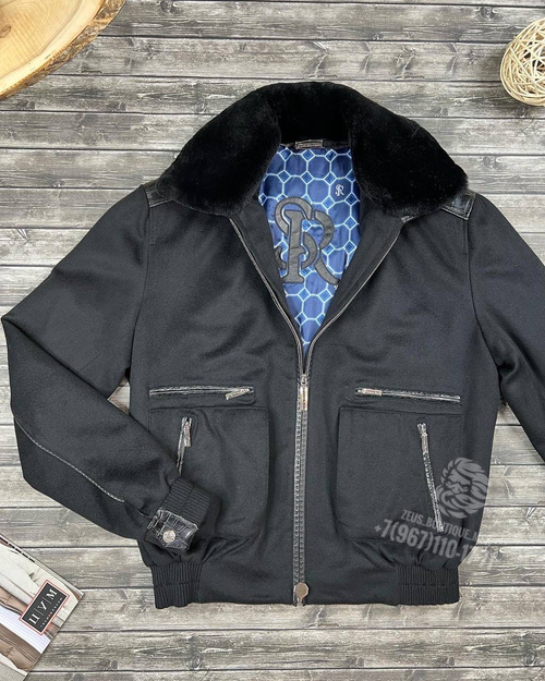 Куртка Stefano Ricci со вставками из кожи крокодила