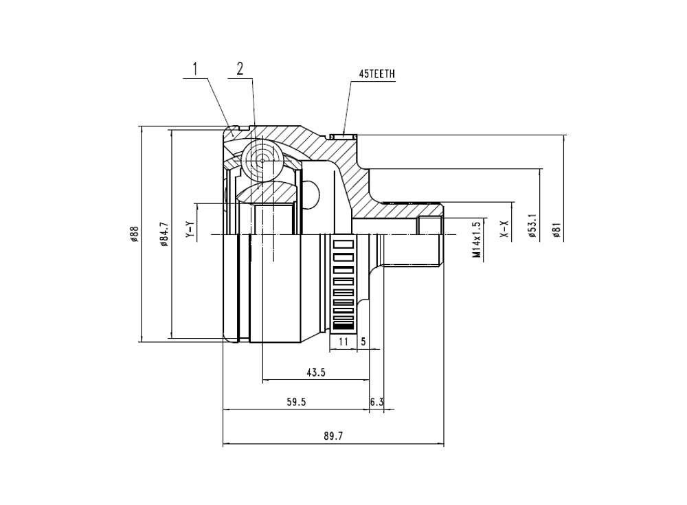 EWIGER - EW121150306-EWI - Joint Kit, drive shaft