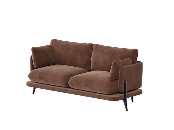 Поско Диван двухместный PSC-02 Premier 11/Металл Черный 2000*850*850