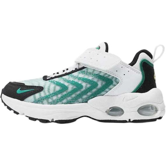 Nike Air Max TW Детские беговые кроссовки Маленькие Белые Зеленые Черные для мальчиков