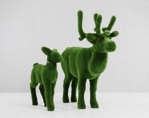 Топиари Комбинация олень и оленёнок