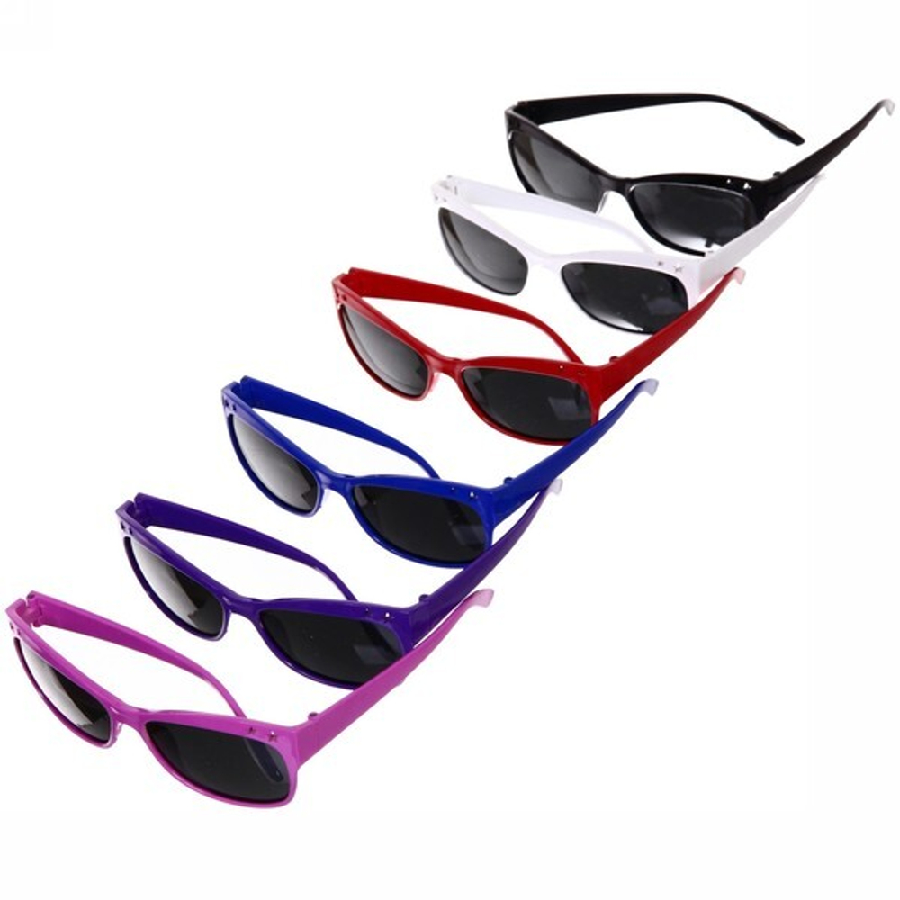 Очки солнцезащитные детские «Baby BooM», звезды, микс 6 цветов