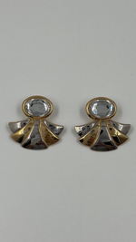 Серьги биколор