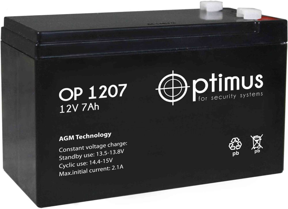 OPTIMUS OP 1207 аккумулятор