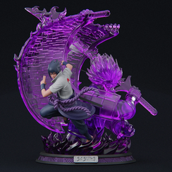 Sasuke and Susanoo - Naruto