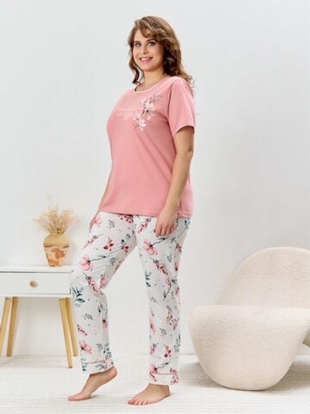Пижама Узор-2 Виотекс СУХАЯ РОЗА