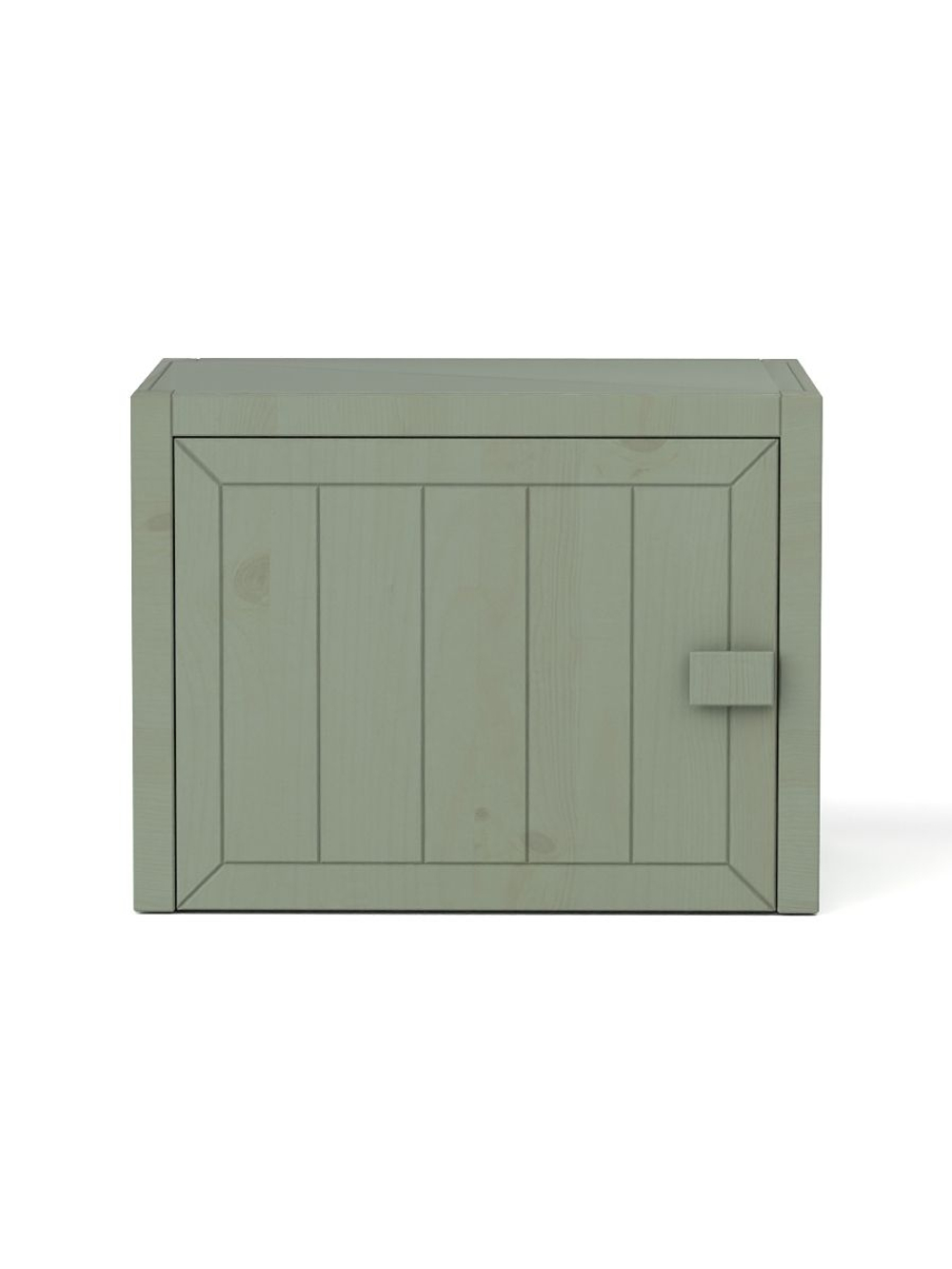 Антресоль 66х45х50, Карлос, 2 двери, на шкаф, массив сосны, зеленый эвкалипт, Dipriz