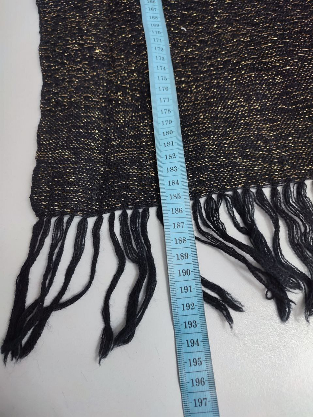 Шарф с шерстью блестящий