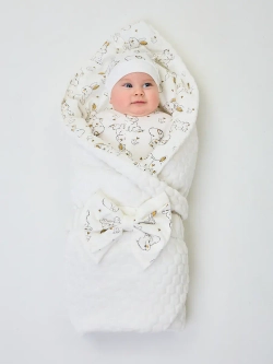 Конверт осенний на выписку новорожденного без костюма