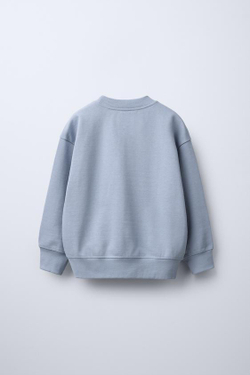 ZARA ОДНОТОННАЯ ТОЛСТОВКА, НЕБЕСНО-ГОЛУБОЙ