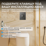 Кнопка смыва ABBER AC0126NG пневматическая, оружейная сталь