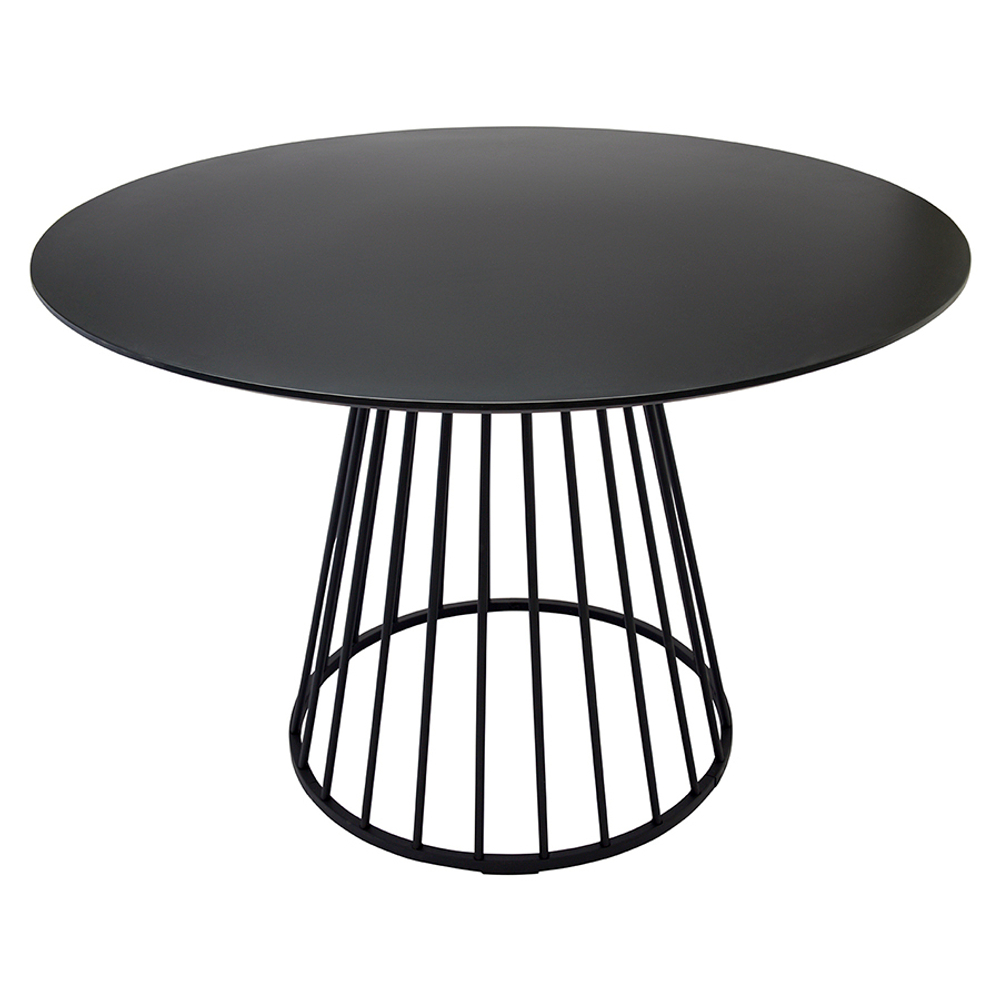 Стол обеденный tyra, D110 см, черный