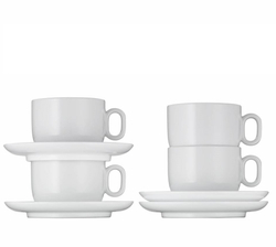 WMF Набор из 2 чашек Barista 160 мл с блюдцем для капучино 0695949440